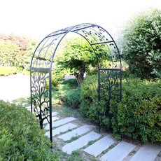 21世紀潮流 松木花園拱門 園藝庭院拱門, 黑色