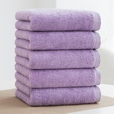 GUY LAROCHE 畫廊飯店毛巾 190克 40支精梳紗, 5條, 紫色