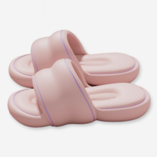 Jadeshu 女性用EVA室內超舒適雲朵拖鞋, 1個, 棉花粉