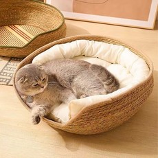 레드퍼피 반려동물 라탄 바구니 하우스