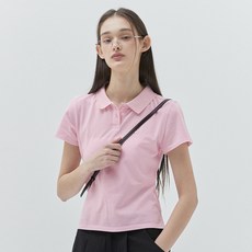 키르시 여성용 플레인 슬림핏 피케 티셔츠