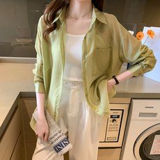 앤드스타일 여성용 데일리 포켓 셔츠 남방 261082