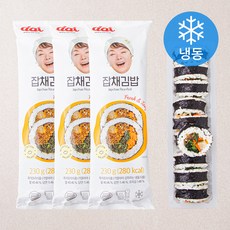 도트 잡채 김밥 (냉동), 230g, 3개