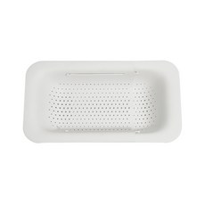 길이조절 싱크대 식기 건조대, 1단, 화이트, 1개