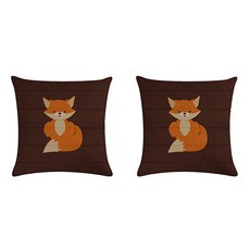 簡約木紋恐龍動物圖鑑居家抱枕套 2件組