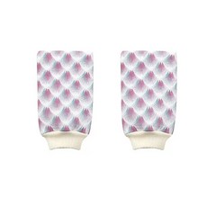 컬라피 양면 때 타월, 레드, 2개, 1개입