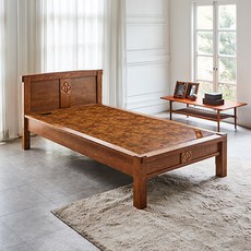 현대의료기 115S 원목 황토숯볼 흙침대 방문설치, 월넛