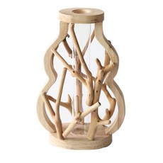 TCR室內擺飾迷你木質水瓶花瓶 G, 混合顏色