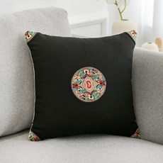 卡里斯亞麻刺繡風格抱枕套