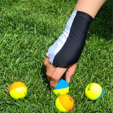U2SPORTS 高爾夫護手背套 右手用, 黑色 + 白色, 1個