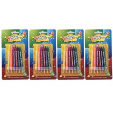 Mimi派對 生日派對蛋糕蠟燭, 4套, 彩虹