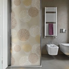 뭉키데코 유리창문 반투명 칼라안개 샤워부스 시트지 BSS, 027 베이지 버블 디자인