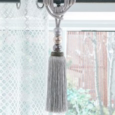GINNA SONG 窗簾綁帶 漸層, 1個, 柔灰色
