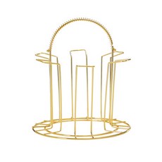 圓形6格杯架 YT_RA490, 黃金, 1個