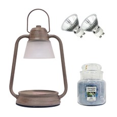 CANDLE WARMERS 復古造型暖燈+香氛蠟燭+燈泡 2入, 復古（溫暖）