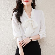 POPLAR NC 素色領結長袖襯衫