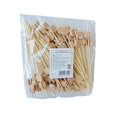 B Home Baking 竹製柴犬造型籤 12cm, 100入, 1個