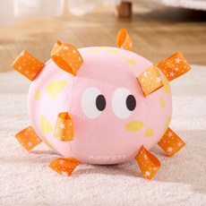 랜보어 반려동물 댕글 탭 공 장난감, 핑크, 1개