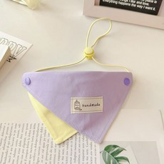 웨이비데이즈 강아지 산책 턱받이 스카프 퍼플 W265-0227, 퍼플(W265-0227PFR), 1개