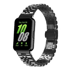 SPACE SHIELD 紀念型金屬錶帶, 黑色