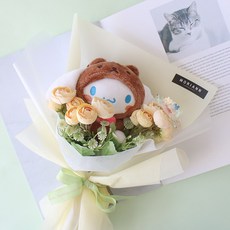 MORIANN 三麗鷗玩偶裝吊飾娃娃花束, 大耳狗喜拿, 1把