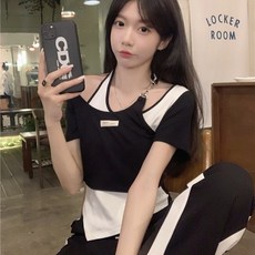 PEONIST 女款疊穿繞頸穿搭T恤
