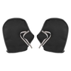 엑스핏 에어메쉬 통풍 오토바이 핸들커버 양손 세트, 블랙