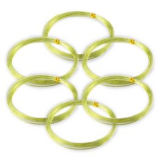 Khohimo 鋁製工藝用線 2mm x 5m 3W170, 6個, 淺綠色