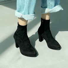 Belle Fé Porty 麂皮防水臺踝靴 8.5cm