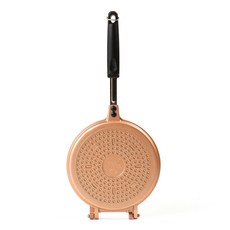 까사니 골드 인덕션 원형 와플 토스트팬, 18cm, 1개