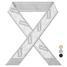 J.ESTINA 女性 JOELLE 絲綢絲巾 JEACED5BS720GR330 + 購物袋 灰色