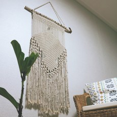 팅클유 월행잉 대형 마크라메 드림캐쳐, 아이보리