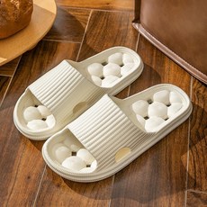 언헤브 가벼운 홈 욕실화, D 화이트, 1개