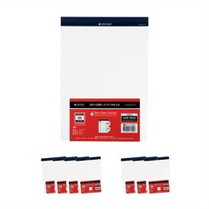 OXFORD 空白A4法律便條紙, 白色, 60張, 8個