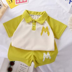 아동용 M카라 반팔 반바지 상하 세트