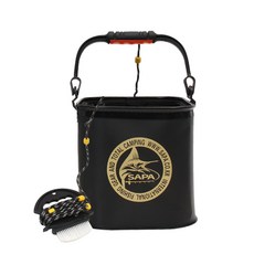 SAPA 方形清潔刷水桶, 黑色的