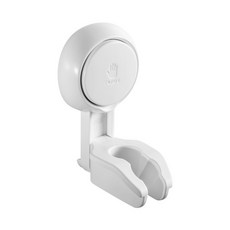 免鑽孔吸盤式蓮蓬頭掛架 白色, 1個