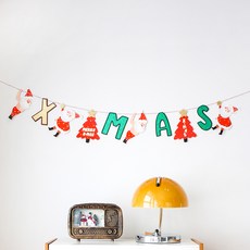 Somssi The Somssi聖誕節聖誕老人花環掛飾組, 混色, 1組