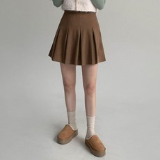 에이와비 코듀로이 핀턱 통기성 스커트