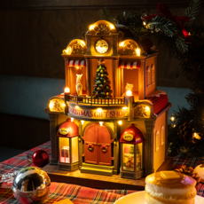 聖誕禮物 LED氣氛燈 擺件 室內裝飾品 聖誕老人禮物店, 1個, 混合色