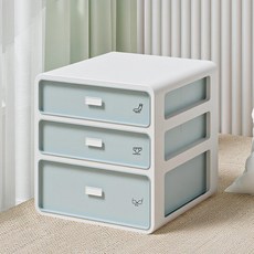 efactory Judy N 智能內衣襪子收納居家分隔整理盒 三層, 藍色, 1個