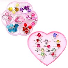 珠寶耳環 7色+造型戒指12件組