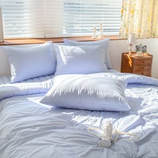 簡約素色莫代爾100支棉被, 藍色