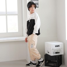 나나주니 남아용 샌프란 맨투맨 + 카고 바지 세트