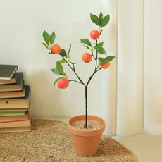 센트바스켓 에브리 조화 과일나무 화분 세트, 자두, 1세트