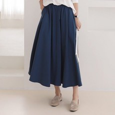 슈가펀 베리텔 밴딩 플레어 롱 스커트