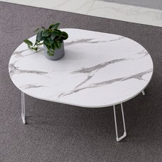 예다움 라운드 다용도 접이식 좌식 테이블, 마블