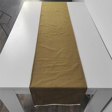 PDS 홈 깔끔하게 원하는 컬러픽 단색 테이블 러너, 01, 32 x 190 cm