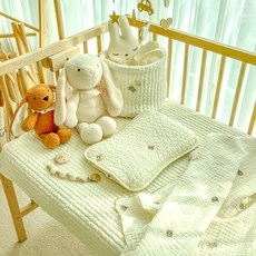 HWAEUM BEBE 新生兒涼感材質頭型塑形枕 + 枕套組, 1套, 小熊