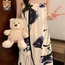 lovinglab 高爾夫浴袍 M, 1個, 紫色花朵